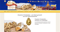 Desktop Screenshot of dresdner-christstollen-shop.de